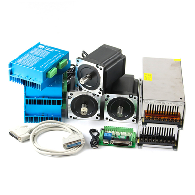 1.8degree 2 Phase 3axis 8.5N.m CNC Stepper Motor Driver Kit + NEMA 34 Driver + DC48V 60V Power Supply NEMA 34 Stepper Motor Kits