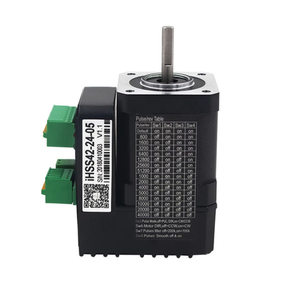 iHSS42-24-07 / iHSS42-24-05 Nema17 0.48nm 0.7nm integrated closed loop stepper motor with 5*24mm driver