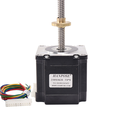 Nema23 Stepper Motor 23HS5628-T8 Screw 200mm Length 126N.CM T8 Screw Stepping Motor Size 12v Linear Linear Stepper Motor 57*57*56mm